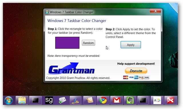 How To Change Windows 7 Taskbar Color